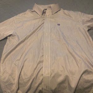 Cinch button down shirt.